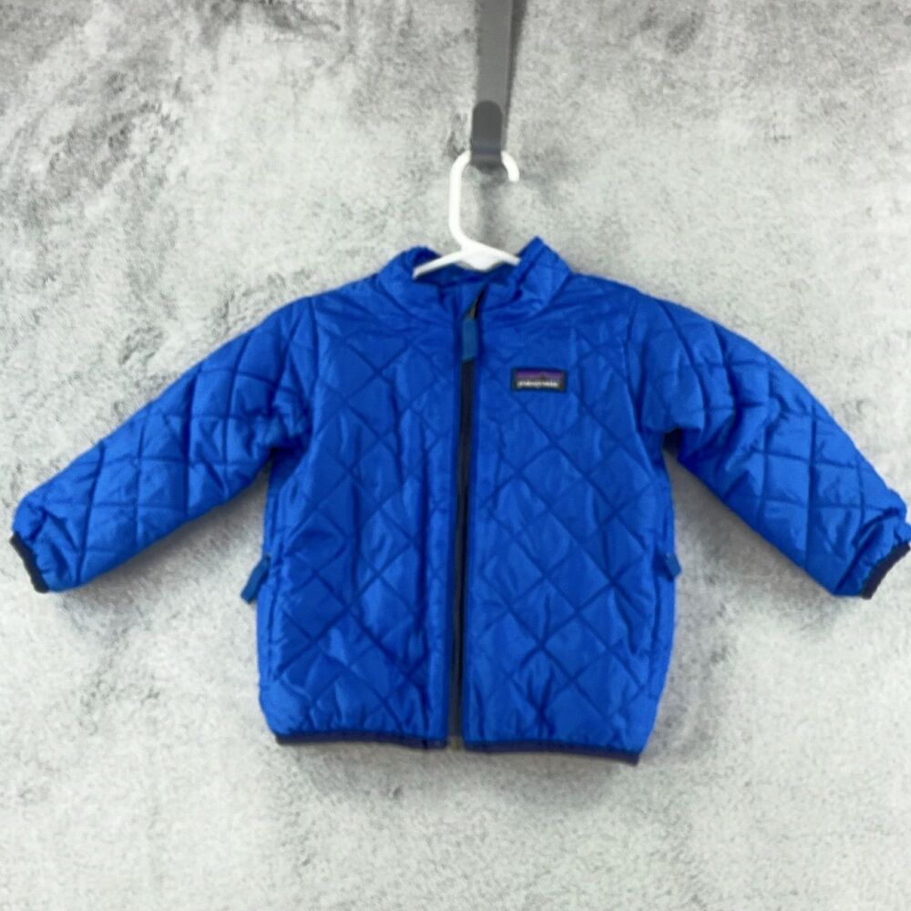 Patagonia Baby Nano Puff Jacket 6-12M Blue Quilted Insulated Puffer 61360